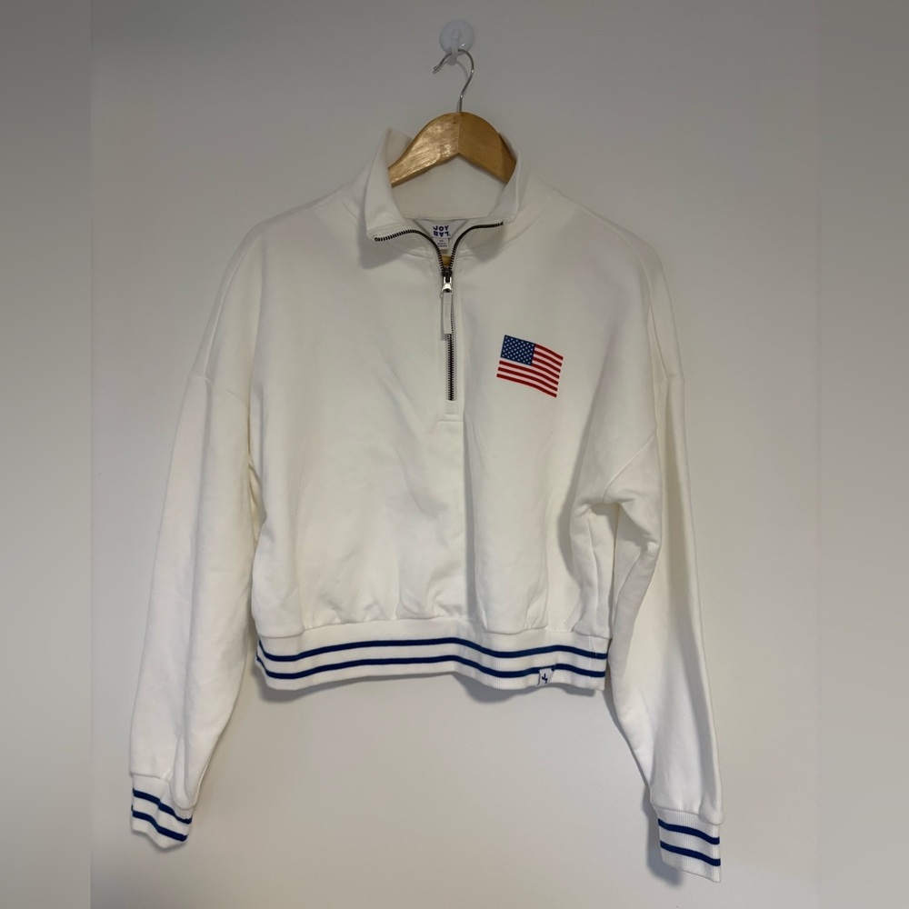 White Crop Style Sweater